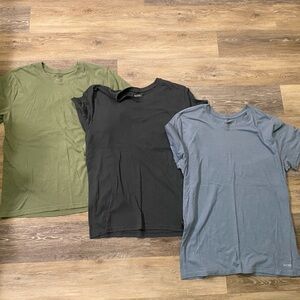 Men's Short Sleeve Tees - Green, Black, and Blue